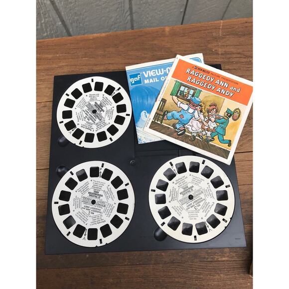Raggedy Ann and Raggedy Andy Vintage GAF Talking View Master Reels - Retro Toy - Picture 6 of 9
